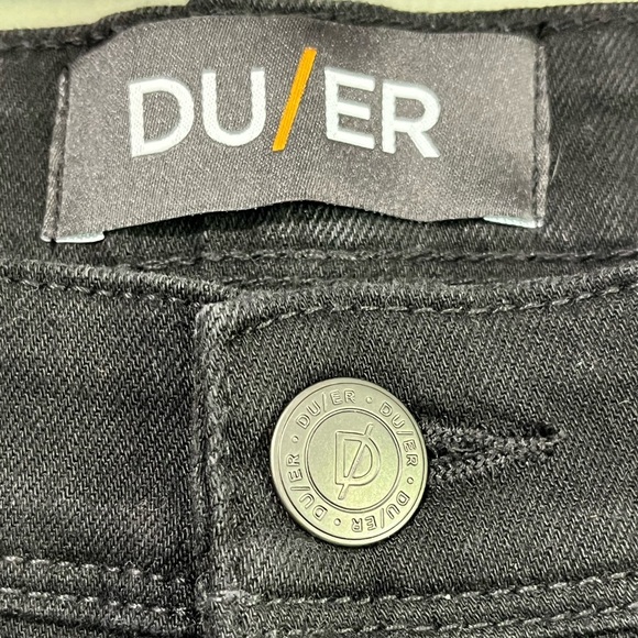 DUER Men’s L2X Relaxed Tapered Black Jeans Size 33W x 32L - Picture 12 of 14